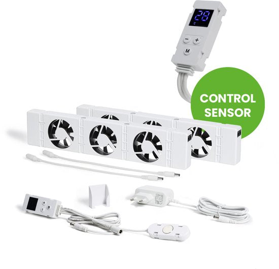 SpeedComfort Radiator Ventilator Duo Set – Bespaar Tot 22% Energie – Sneller Verwarmen – Fluisterstil
