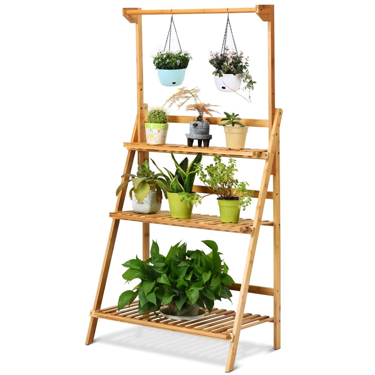 Coast Plantenkast - Plantenplank/Opberger - 70 x 40 x 120 cm - Bruin