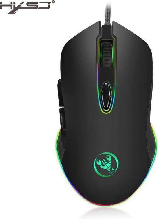 HXSJ S500 Ergonomisch  Gaming Muis RGB - Office mouse - 4800dpi