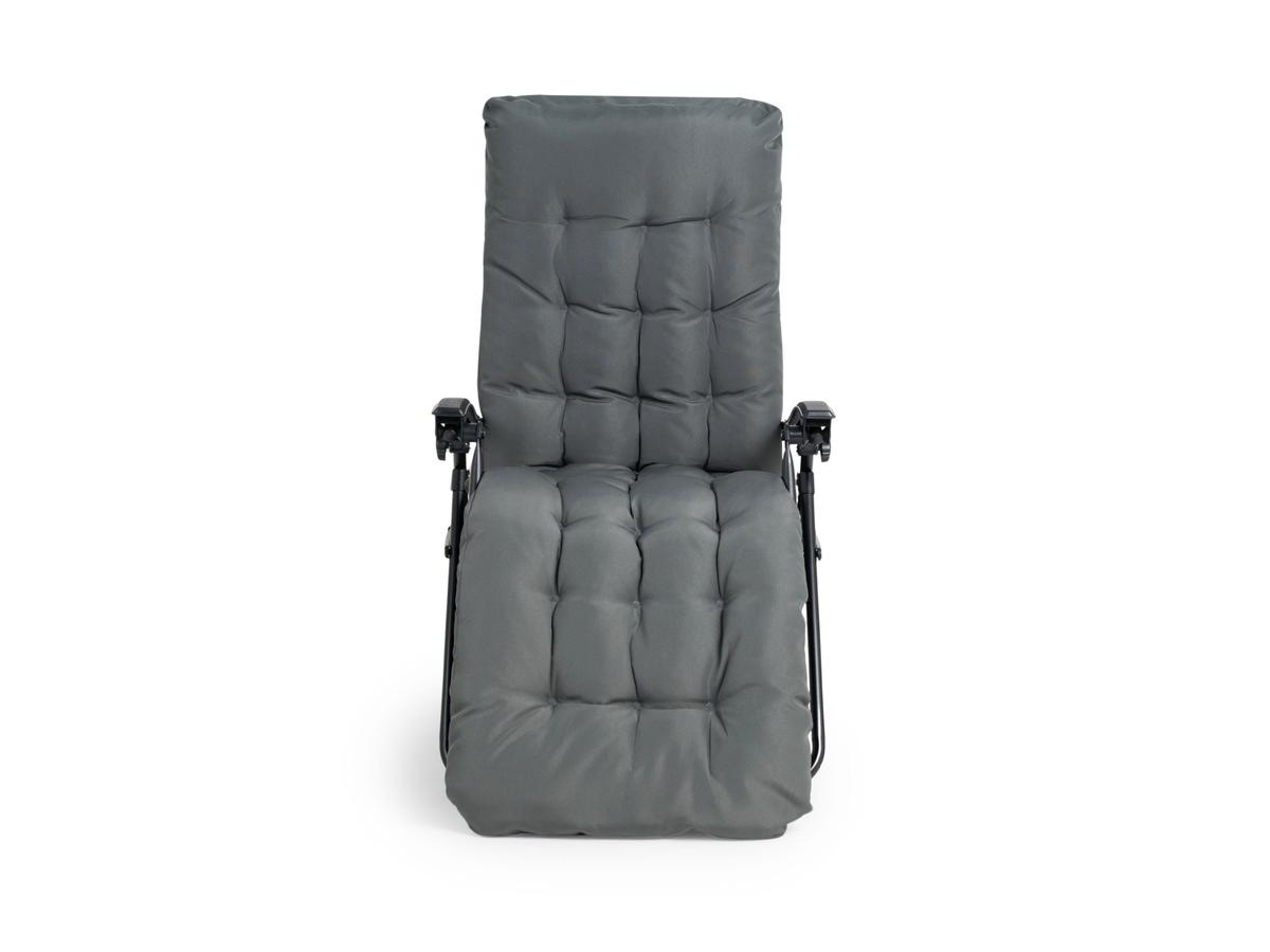 Lifa Garden Premium Ligstoel - Met Kussen - Antraciet - 2 Stuks