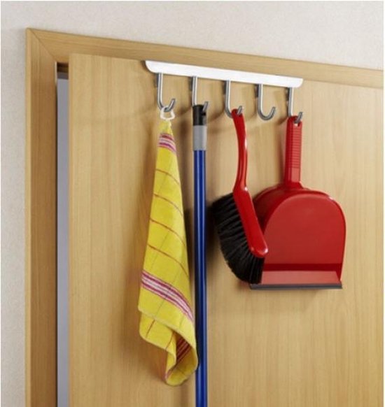 Deurgarderobe Wenko 9x36cm RVS