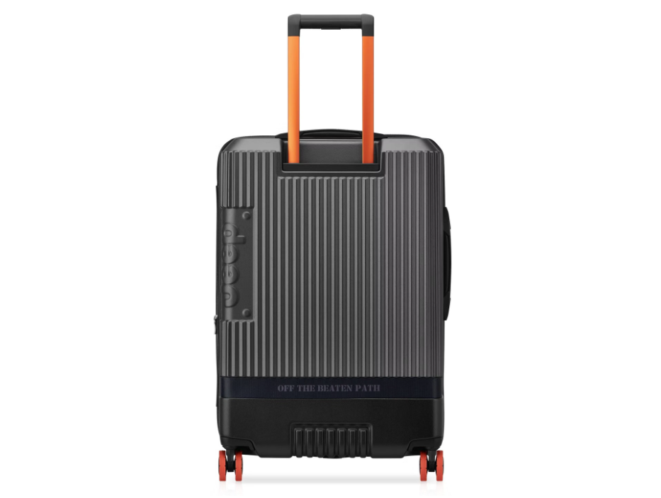 Jeep Handbagagekoffer Uitbreidbaar 37L JH001A – Antraciet – Polycarbonaat - 55 x 40 x 21/24 cm