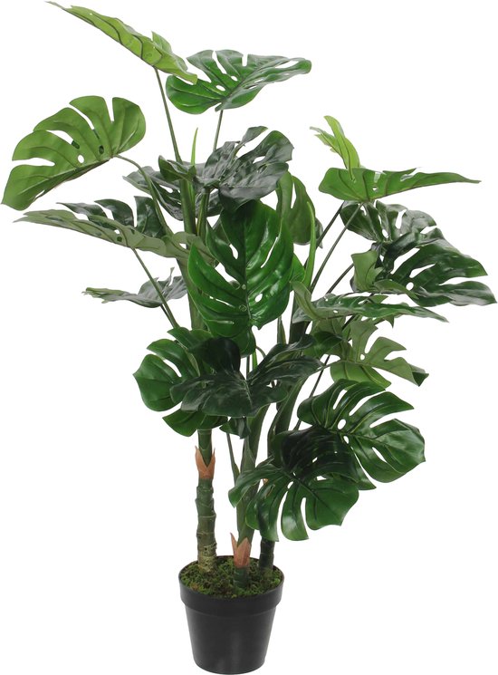 Mica Decorations Monstera Kunstplant - H100 x Ø75 cm - Groen