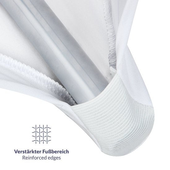 Statafelrok – 5 Stuks Ø 80-85cm Stretch - Wit