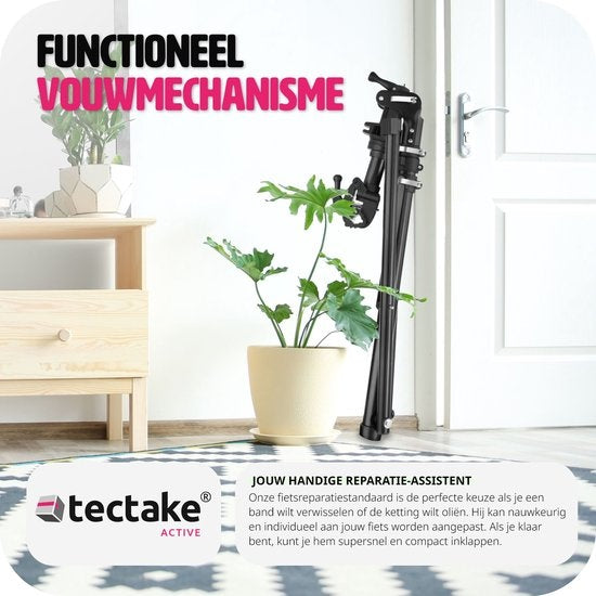tectake® - Fietsreparatie standaard Jan - opvouwbaar/in hoogte verstelbaar montagestandaard - geschikt voor e-bikes/elektrische fietsen - 404919