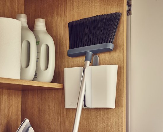 Joseph Joseph - CleanStore Veger Telescopisch met Muurbevestiging - Kunststof - Blauw