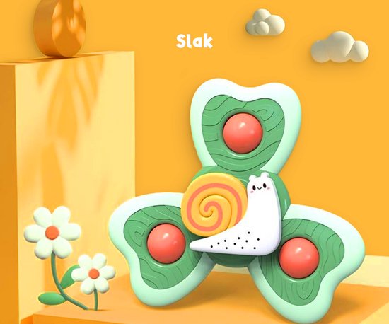 Frummel Fidget Spinners XL met Zuignap - Badspeelgoed - Sensorisch speelgoed - Fidget Toys - Badspinner - Fidget Spinner voor op Autoraam - 3 stuks