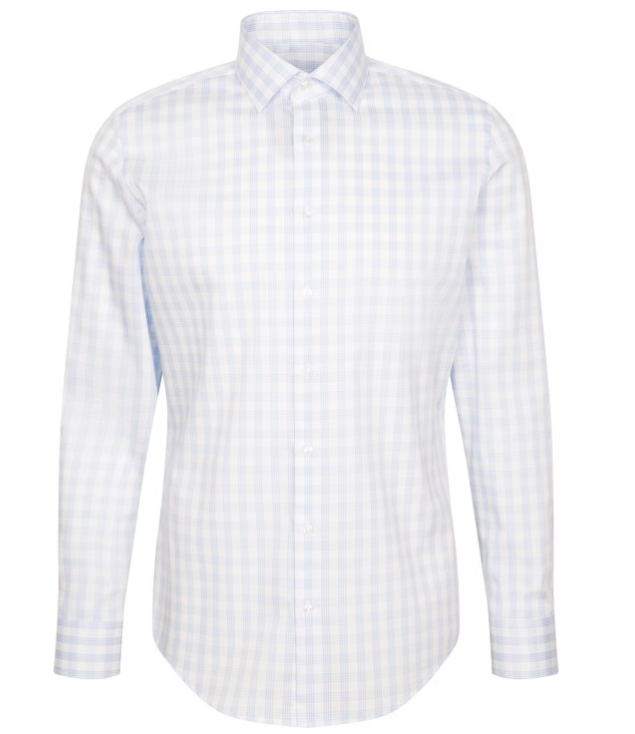 Seidensticker Kent Business Shirt Slim Fit – maat XL – lichtblauw