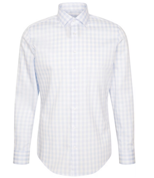 Seidensticker Kent Business Shirt Slim Fit – maat XL – lichtblauw