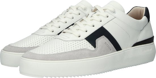 Blackstone MARBLE COLTON - DG513 Wit Donkerblauw - Sneaker (laag) - Heren - Wit - Maat: 43