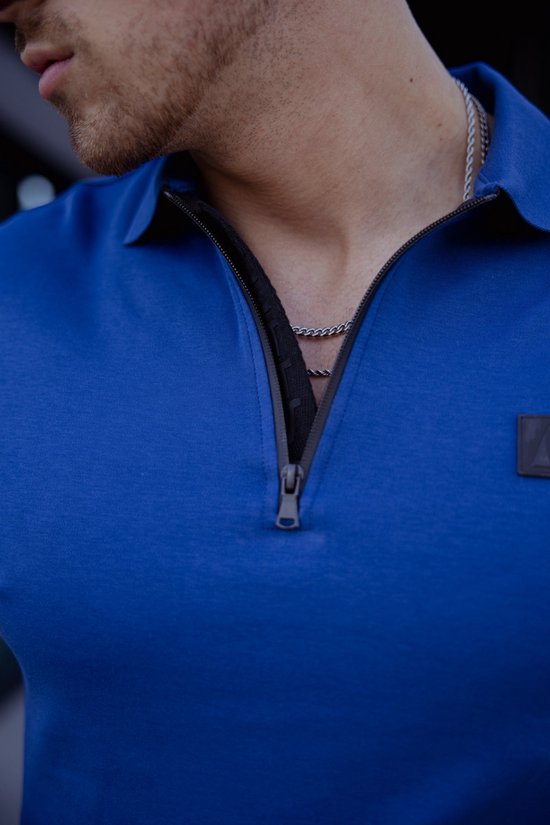 AB Lifestyle - Platinum Polo | Navy Peony - Heren - Maat: XS