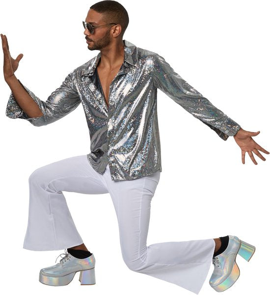 dressforfun - Disco boy L - verkleedkleding kostuum halloween verkleden feestkleding carnavalskleding carnaval feestkledij partykleding - 302172
