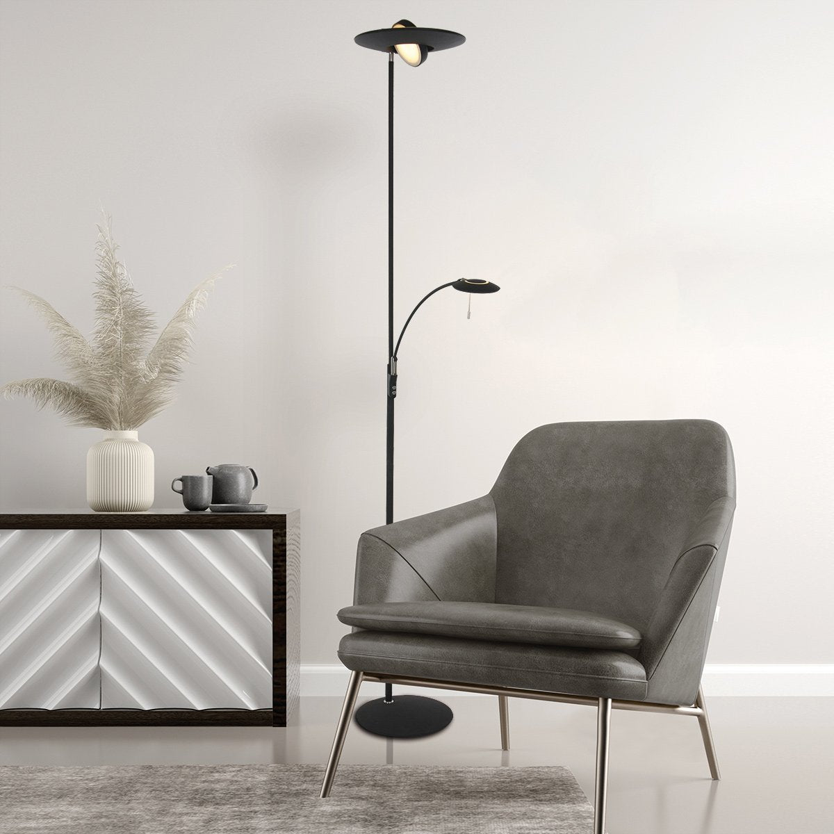 Vloerlamp Steinhauer Zenith LED - Zwart
