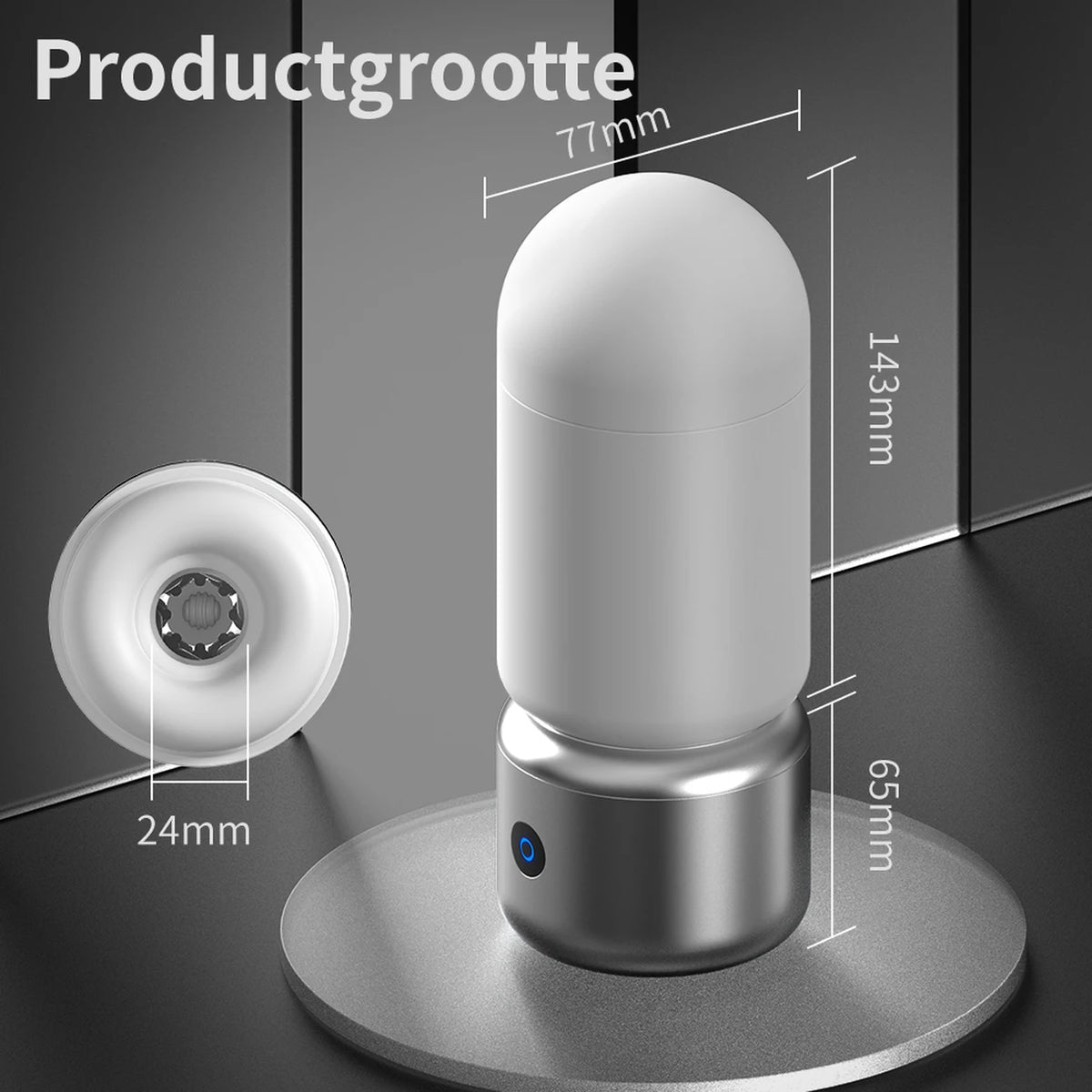 Moistor M006 mannenmassager met 3 standen en 6 vibratiemodi