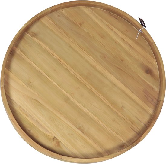 AXI Dewi Teak Dienblad Ø 60 cm – Rond Dienblad – Teakhout – Voor Glazen en Tafelaankleding – Voor Binnen en Buiten