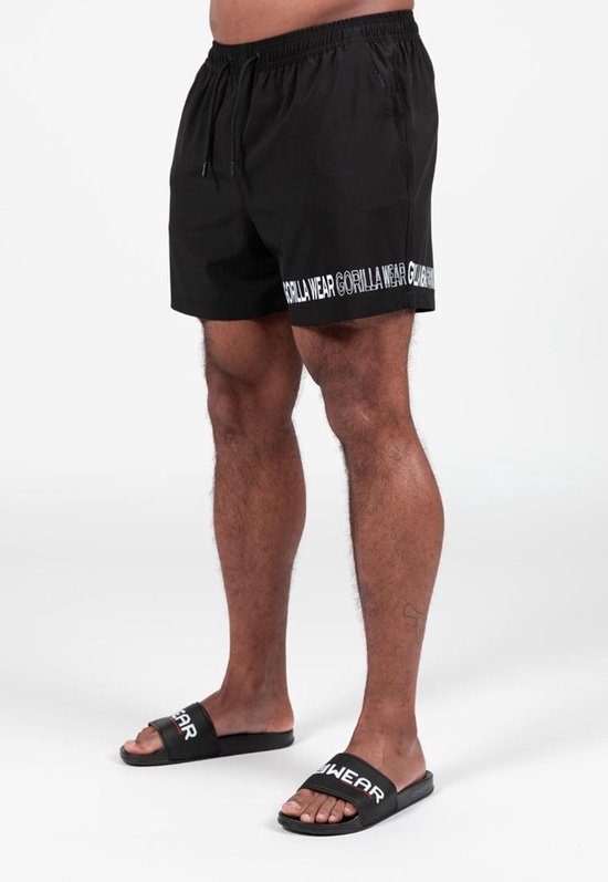 Gorilla Wear Otis Zwembroek - Korte Broek - Zwart - M