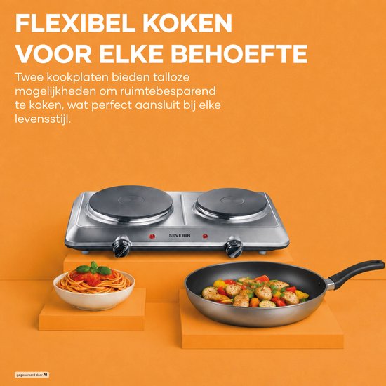 Severin DK 1014 Dubbele kookplaat
