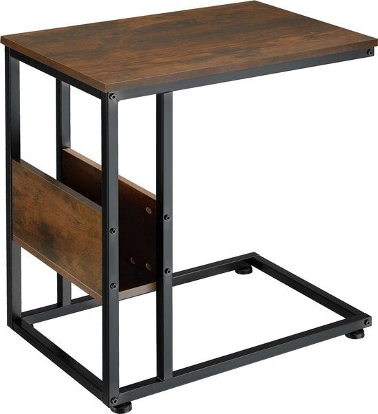 tectake® - Bijzettafel Wigan industrial dark- afm. 55 x 36,5 x 60 cm - 404277