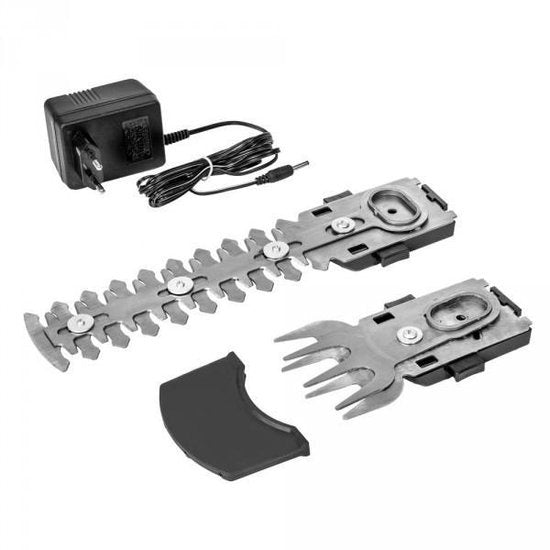 TecTake heggeschaar - incl. telescoopsteel en 2 opzetstukken - 401542