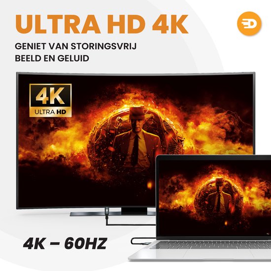 Drivv. USB C Kabel naar USB C 3.2 - 100w Snellader - 4K 60Hz - 20GBs - 3 Meter - Geschikt voor Samsung, Macbook, iPhone 15 & Meer - Nylon - Grijs