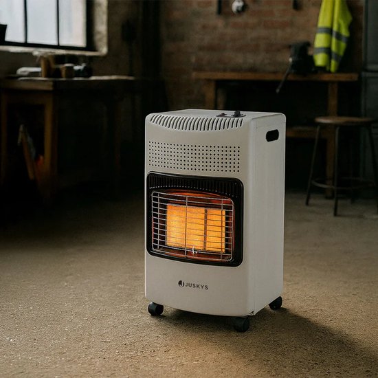 Gaskachel / Gashaard - 3-standen - Max 4200 Watt - Wit