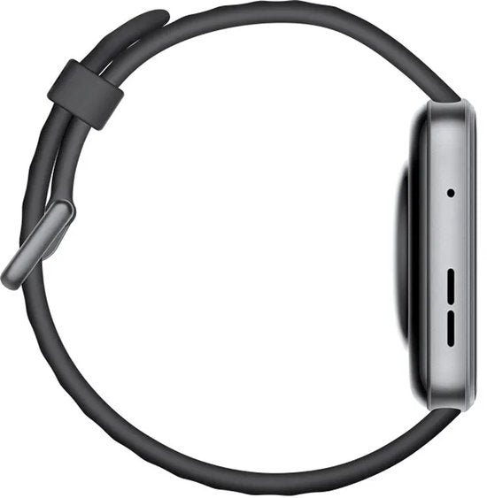 HUAWEI WATCH FIT 4 - Zwart Fluorelastomeer Horlogeband - Ultra slank design | Geavanceerde sportmodi | Tot 10 dagen batterijduur | Compatibel met iOS en Android