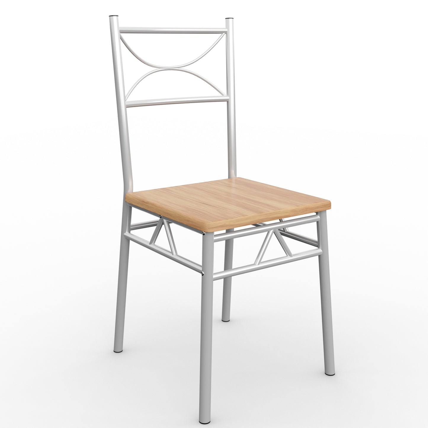 Casaria Eettafel Set 5 delige -Eettafel + 4 stoelen - Beuken