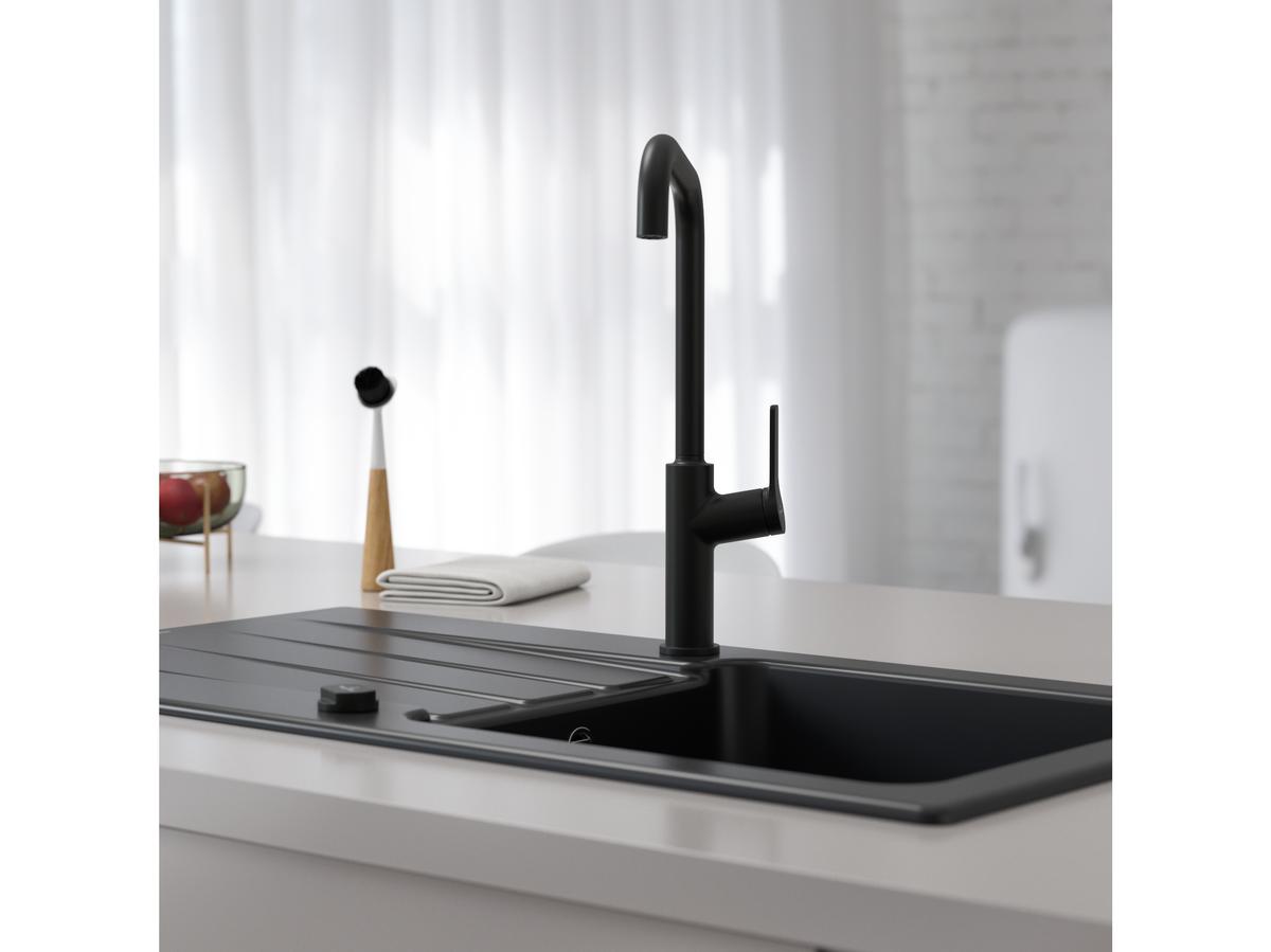 Villeroy & Boch Keukenkraan VB-100 - Hoge Uitloop - Zwart - 22 x 10,5 x 41,8 cm