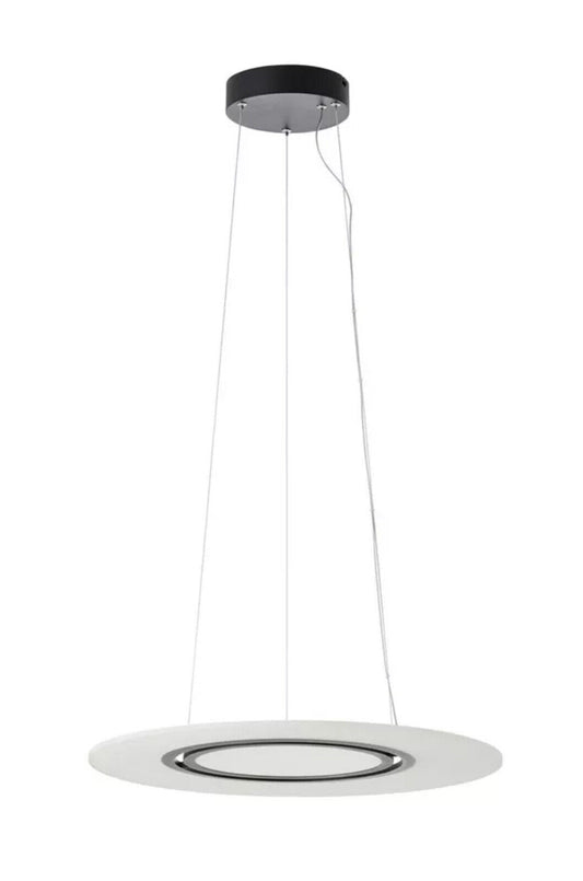 AEG Hanglamp LED - Plafonnière - 38W - 4400 Lumen - Dimbaar - Ø 65 cm x 150 cm - Zilvergrijs