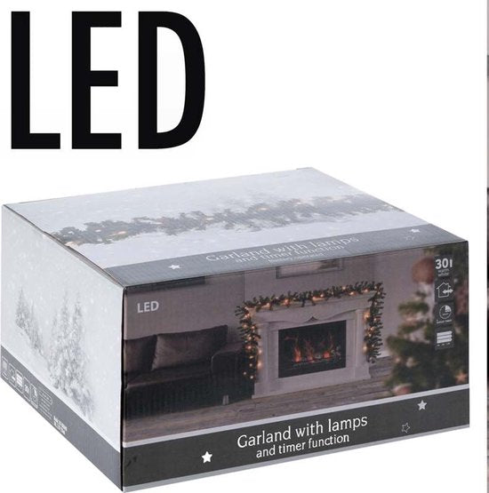 Nampook Guirlande - Inclusief 30 LED lampjes - 270cm