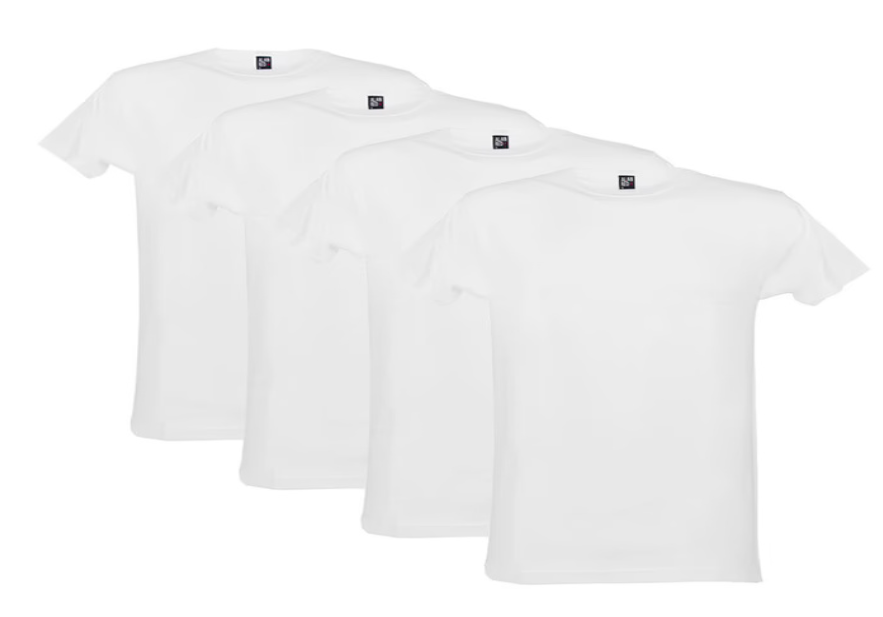 Alan Red 2-pack O-hals shirts derby wit - maat L