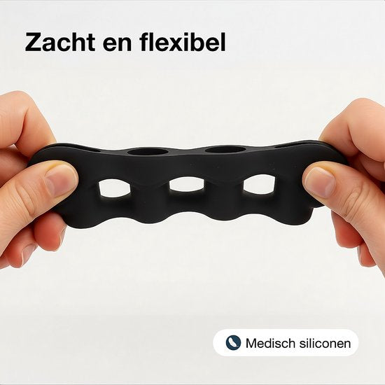 Alyze Teenspreider Siliconen - 2 Stuks - Hallux Valgus Corrector - Teenbeschermer - Tenenspreiders - Teencorrector - Hamerteen Brace - Grote teen - Persoonlijke Verzorging