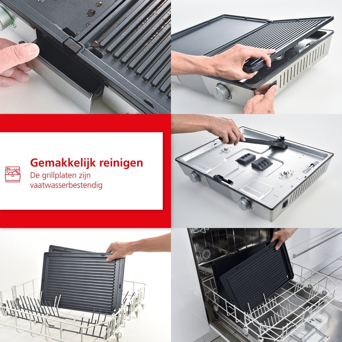 Solis Deli Grill 7951 Grill Apparaat - Bakplaat Electrisch - Grillplaat RVS - Xylan Anti-Aanbaklaag - Zilver/Zwart
