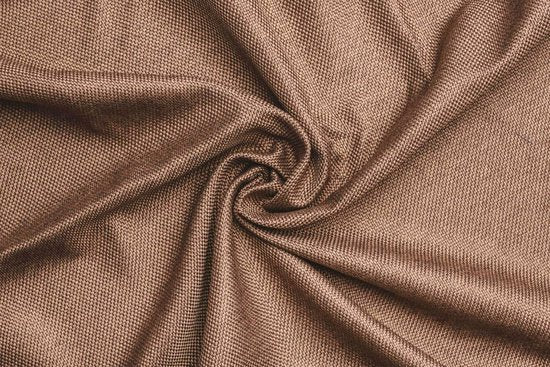 Larson - Luxe Geweven Blackout Gordijn - Haken - Chocolade Bruin - 150 x 250 cm – Verduisterend & kant en klaar