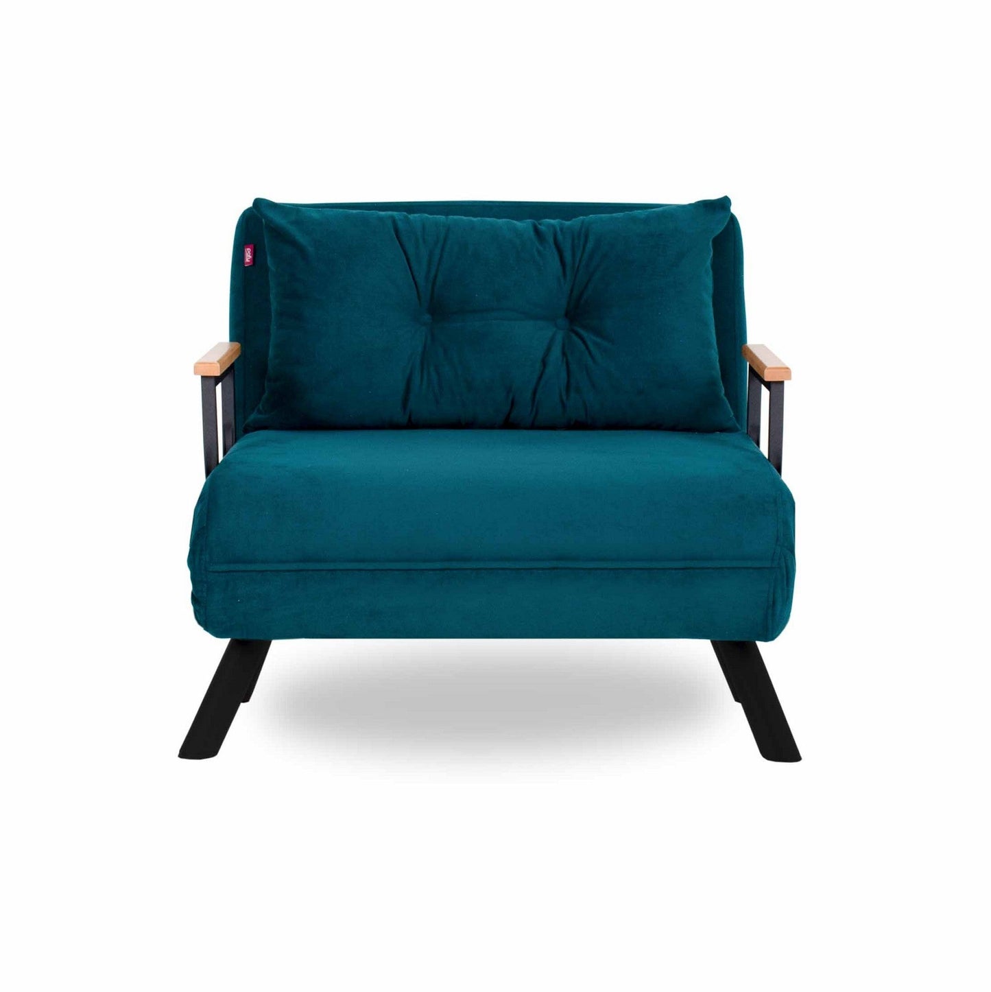 Atelier Del Sofa Slaapbank Sando - Petrol Groen - 1-zits - Verstelbaar