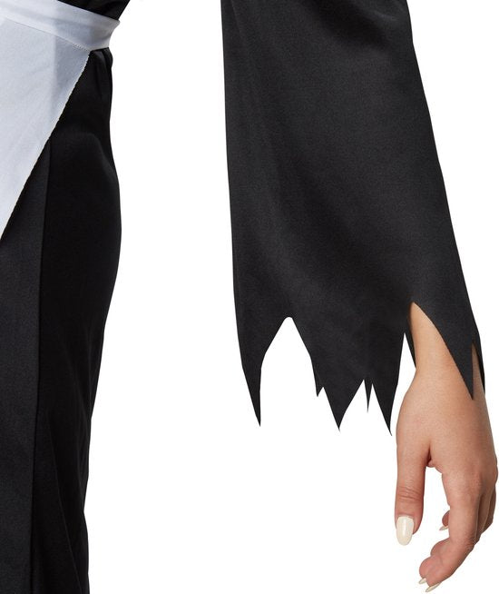 Dressforfun Griezelige heks M - verkleedkleding kostuum halloween verkleden feestkleding carnavalskleding carnaval feestkledij partykleding - 302231