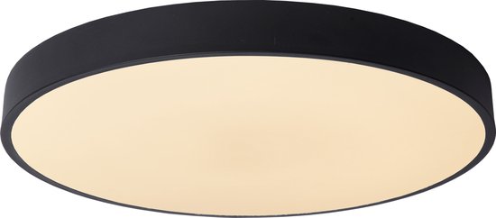 Lucide UNAR - Plafonnière (Plafondlamp) - Ø 49,5 cm - LED 3 StepDim - 1x36W 2700K - Zwart