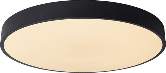 Lucide UNAR - Plafonnière (Plafondlamp) - Ø 49,5 cm - LED 3 StepDim - 1x36W 2700K - Zwart