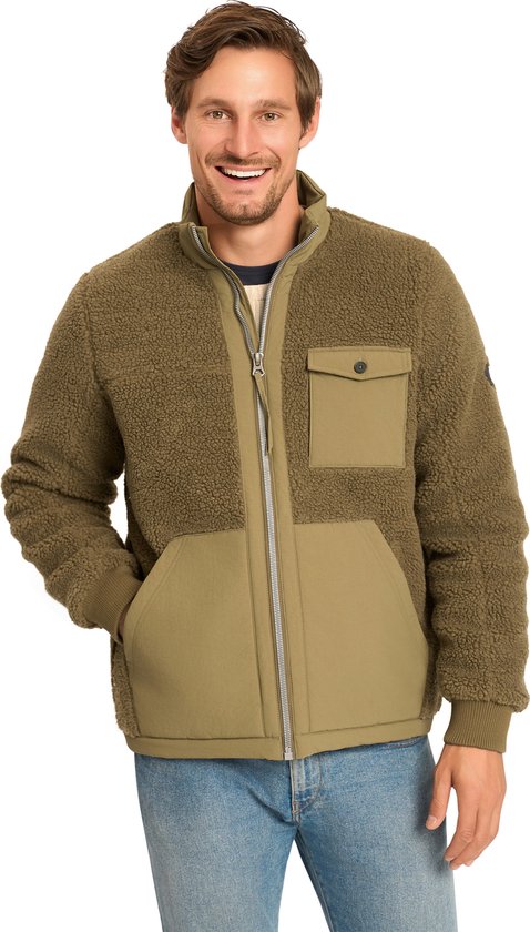 Mario Russo Teddy Jas Stockholm - Jas heren - Winterjas heren - Vest heren - Leger Groen - M