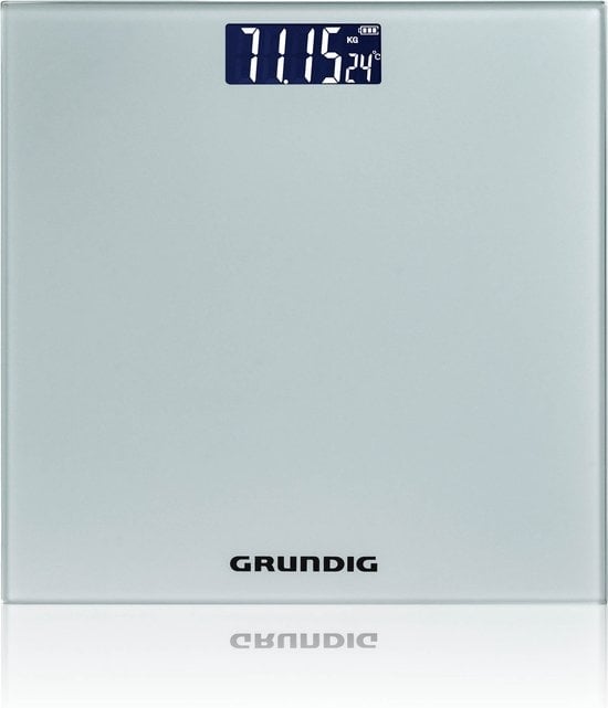 Grundig Weegschaal - Digitale Personenweegschaal - Van 2 kg tot 180 Kg - Grijs