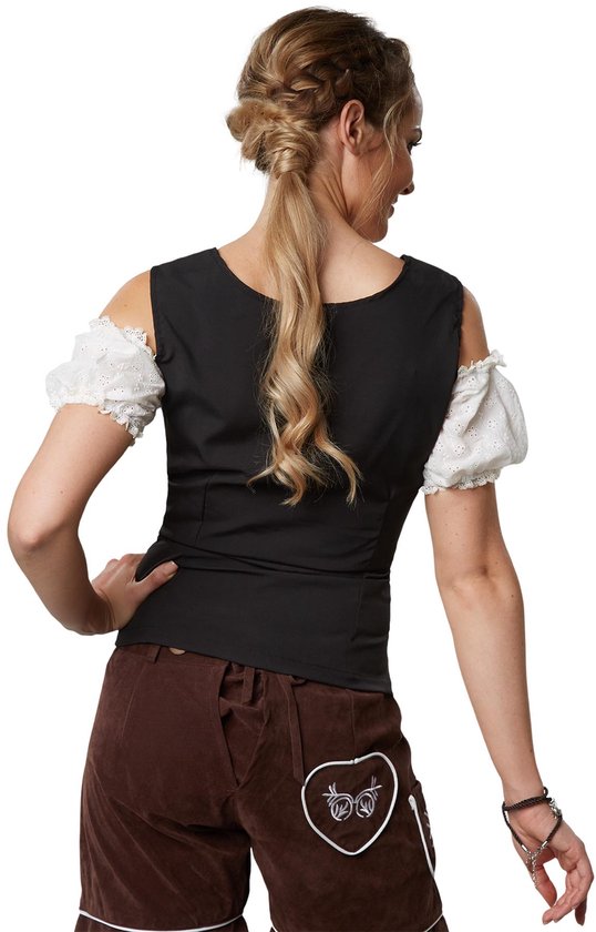 Dressforfun Kostuumblouse Sissi M - verkleedkleding kostuum halloween verkleden feestkleding carnavalskleding carnaval feestkledij partykleding - 303166