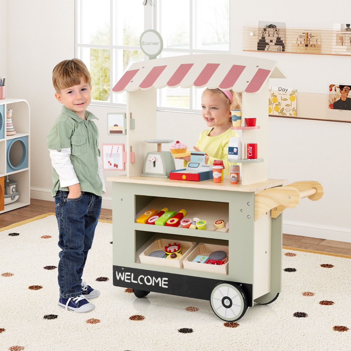 Coast Children's focale trolleys op 3 wielen met tot foodtruck voor kinderen vanaf 3 jaar.