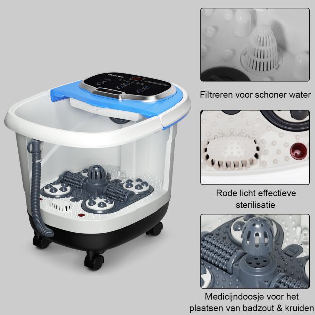 Coast Massage Voetenbad - 15L - 48°C - 500W - 38 x 46 x 39 cm