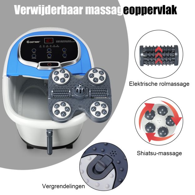 Coast Massage Voetenbad - 15L - 48°C - 500W - 38 x 46 x 39 cm