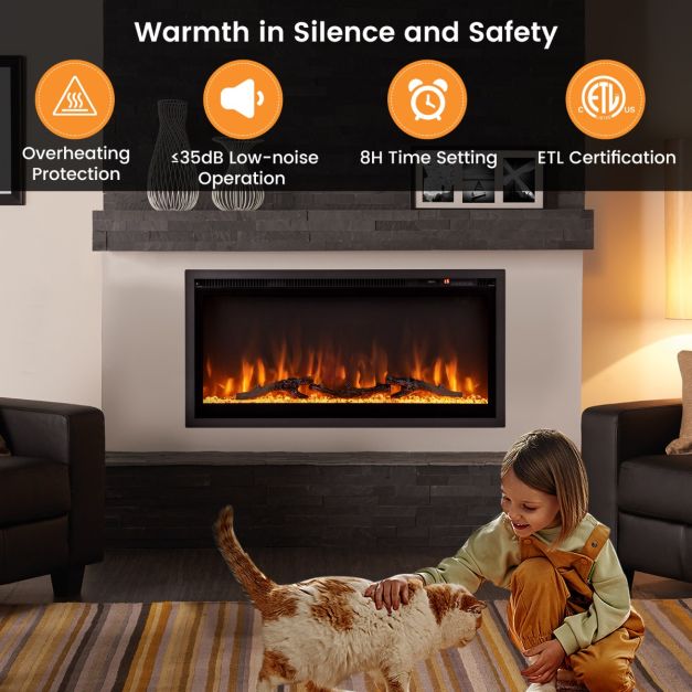 Coast Elektrische Open Haard - Met Touschscreen - 36 Inch 750W/1500W