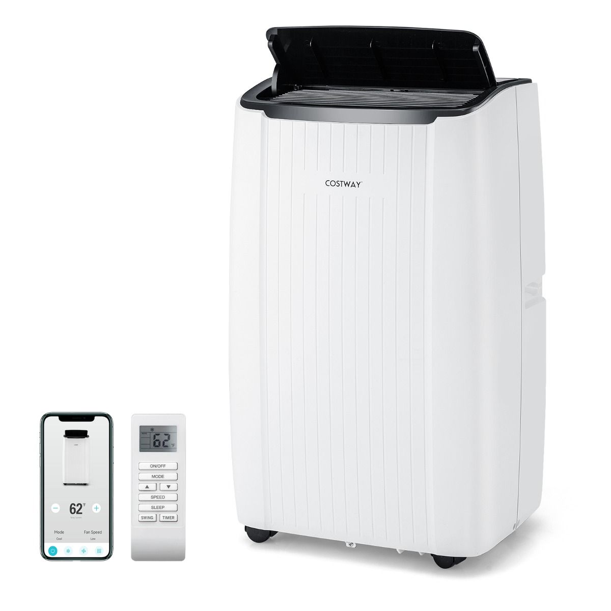 Coast Airconditioning 4-in-1 - 12000 BTU - 41 x 31 x 71 cm - Wit