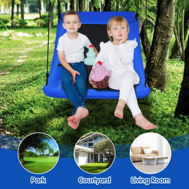 Coast Tree Swing Swing Swing met verstelbaar touw buitenzwaai 83 x 155 cm blauw