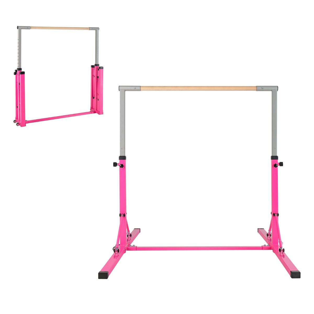 Coast Gymnastiekrek - In Hoogte Verstelbaar - Max. 100 kg - 136 x 172 x 150 cm - Roze