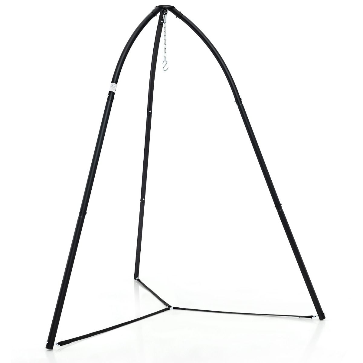 Coast Hangende Mandstandaard Zwart 200 x 218 cm - Zware Metalen Schommelstandaard met Statief - Draagvermogen 200 kg