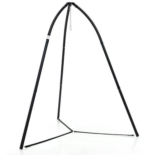 Coast Hangende Mandstandaard Zwart 200 x 218 cm - Zware Metalen Schommelstandaard met Statief - Draagvermogen 200 kg